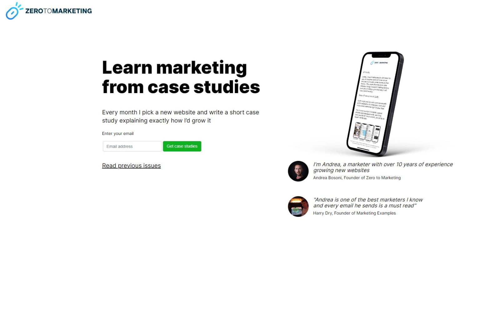 zero to marketing